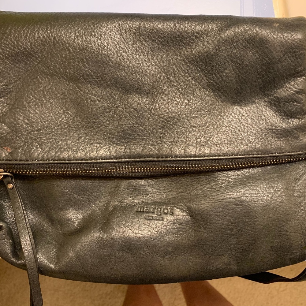 Leather cross body bag
